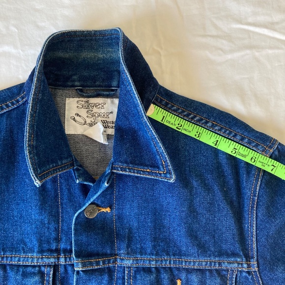 Vintage Silver Spur Western Wear Denim Blue Jean Jacket Men's Size Large - Picture 5 of 9